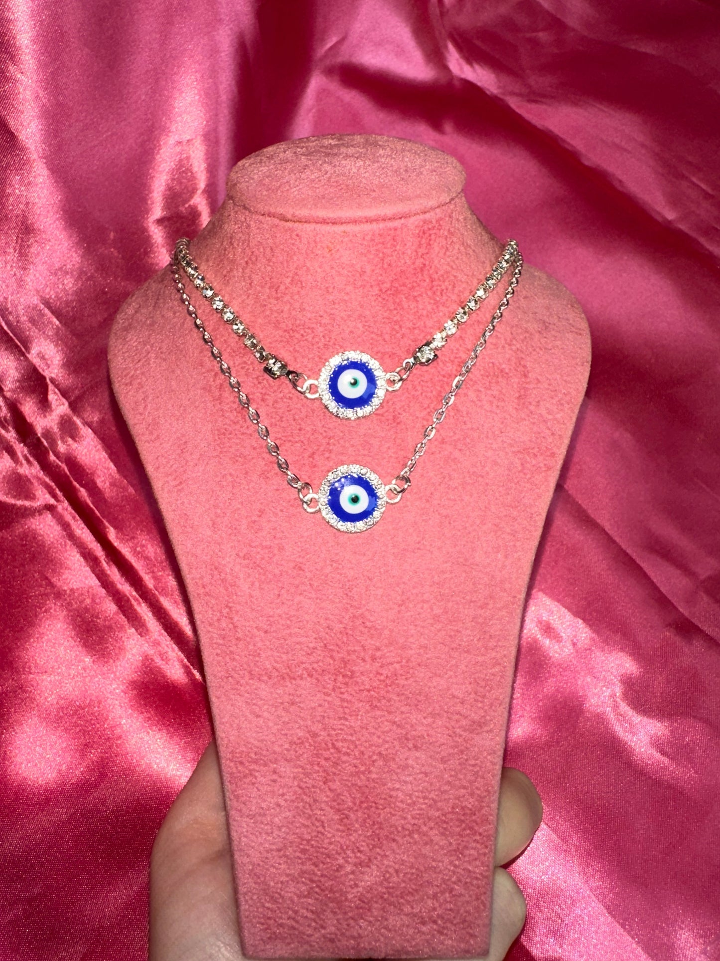 Evil eye pendant necklace