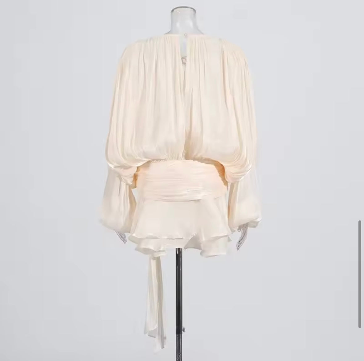 Mini luxe ruffles dress