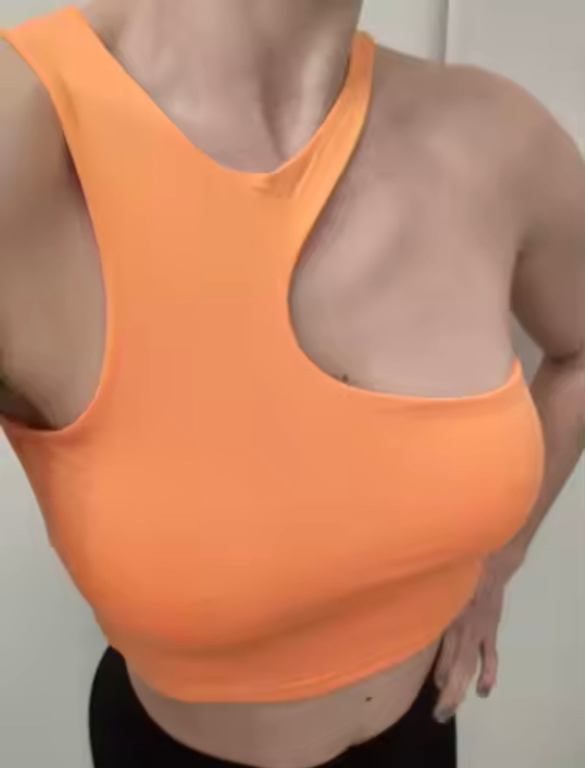 Asymmetrical crop top