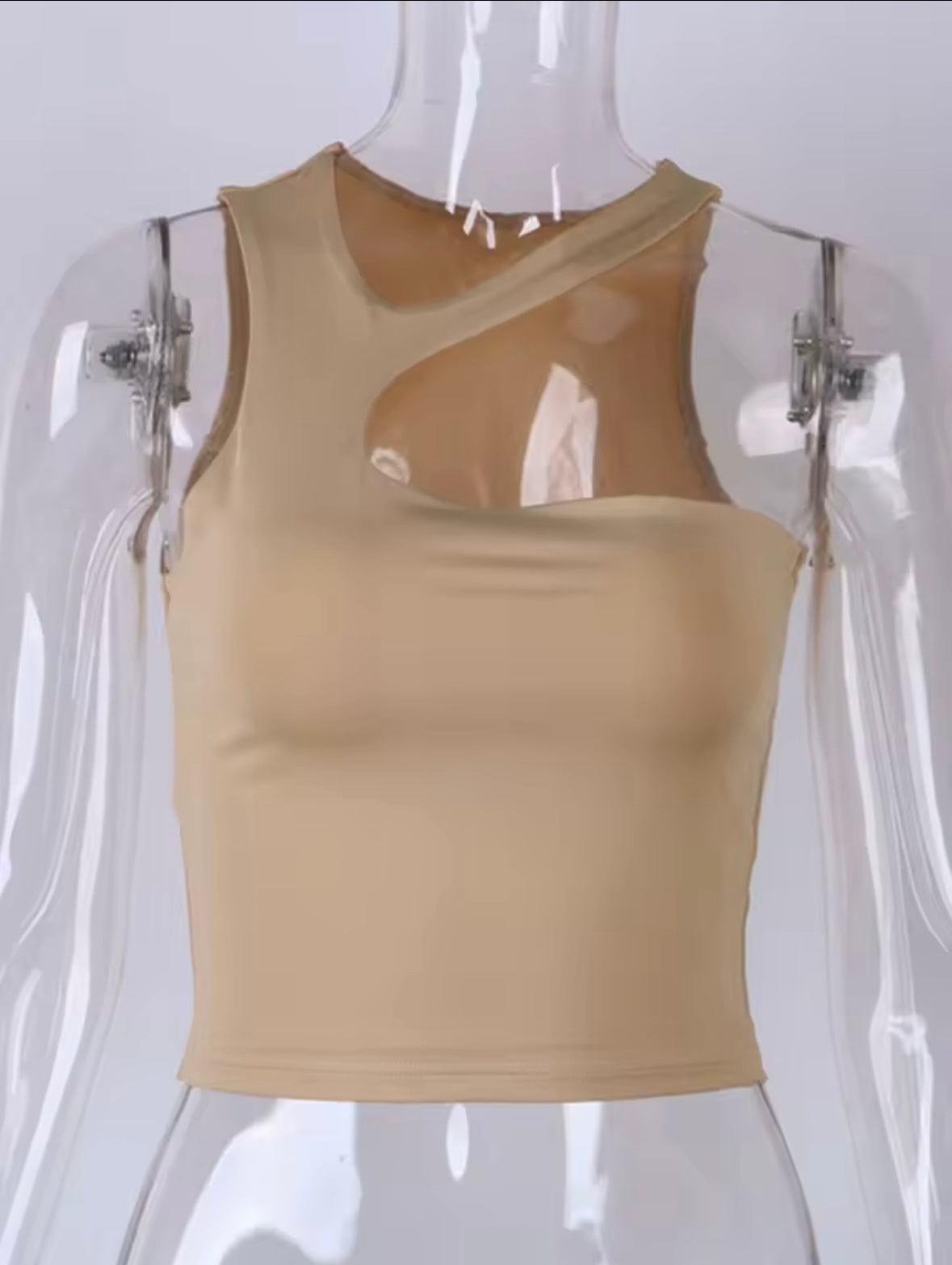 Asymmetrical crop top
