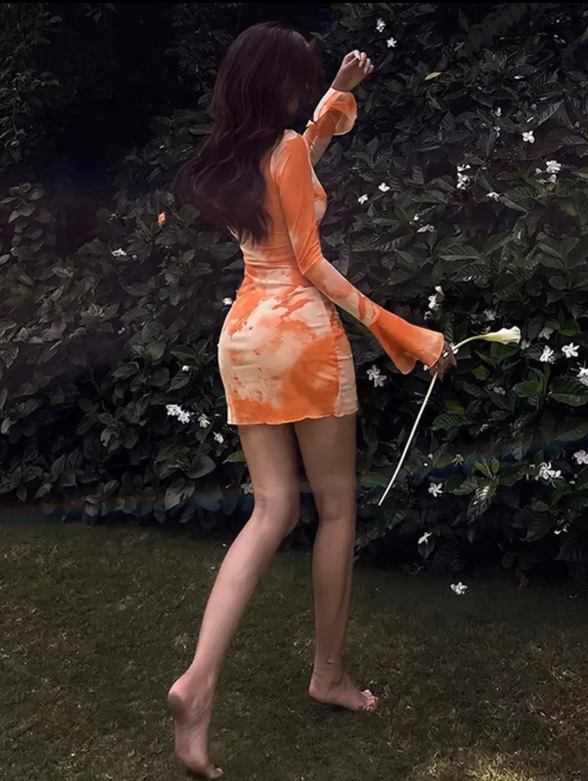 Tie dye mini dress
