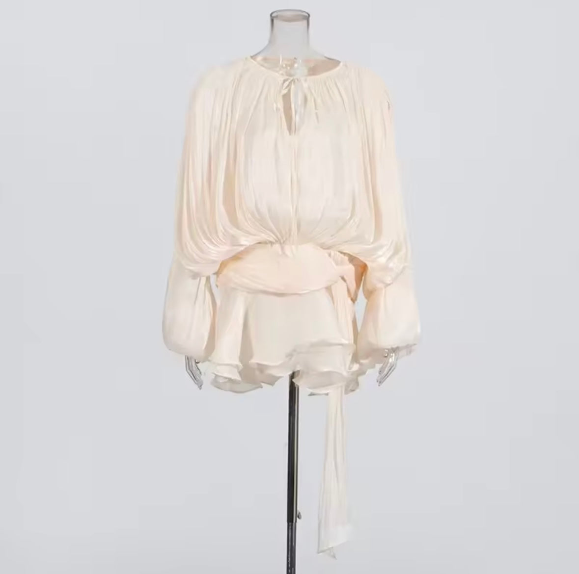 Mini luxe ruffles dress