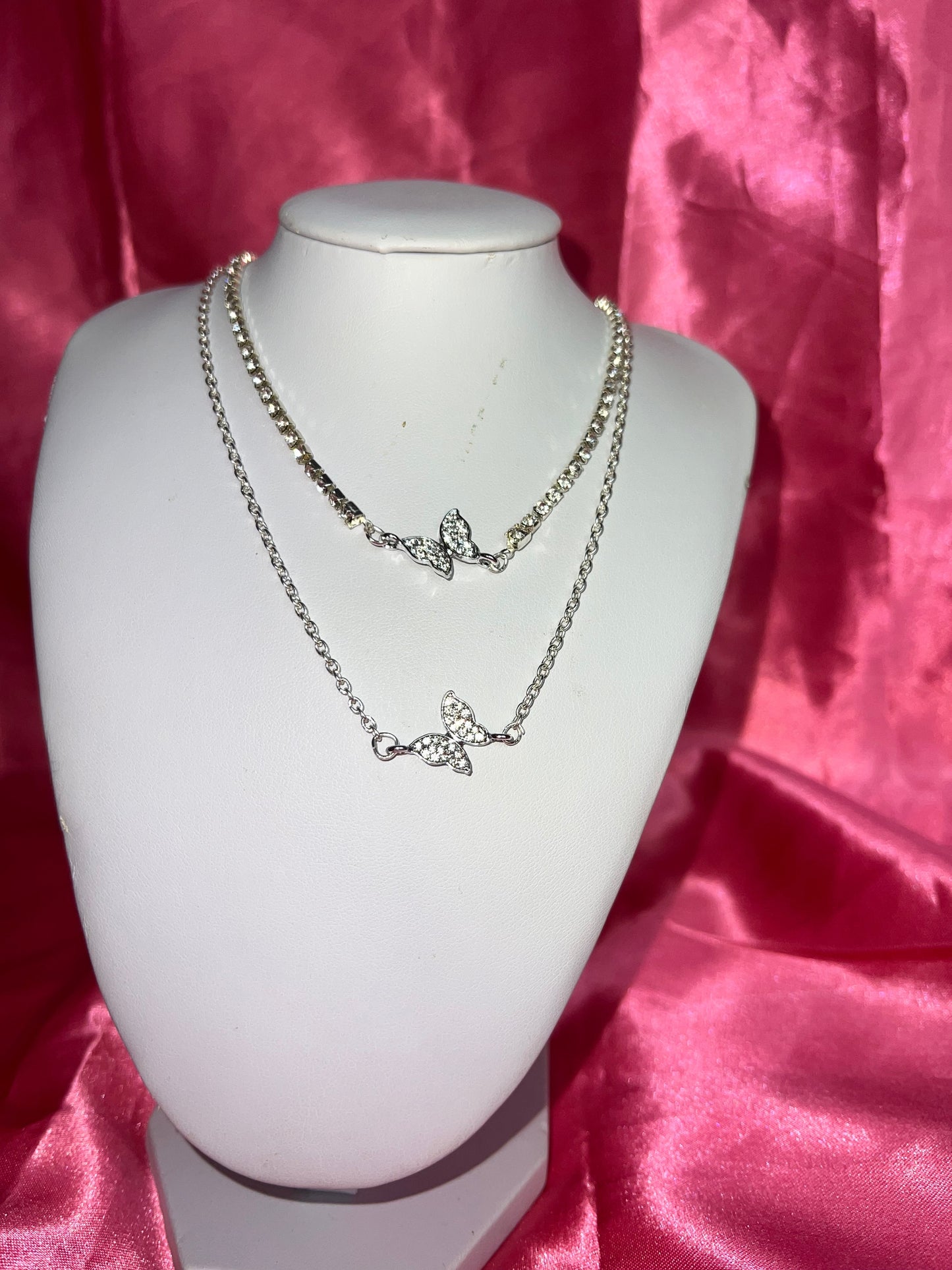 Dainty butterfly necklace