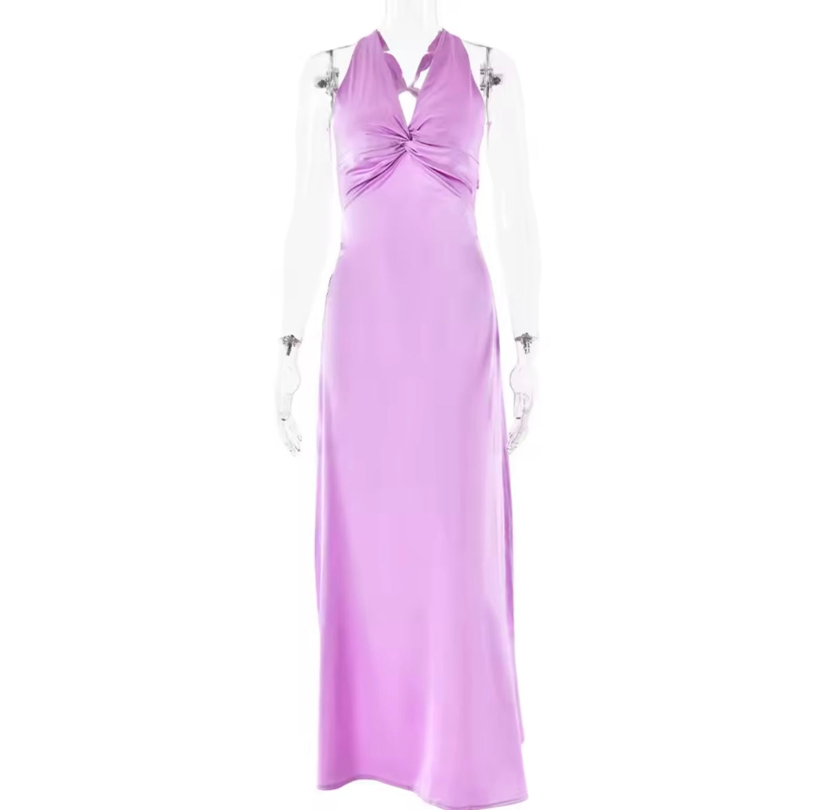 Bow back maxi dress