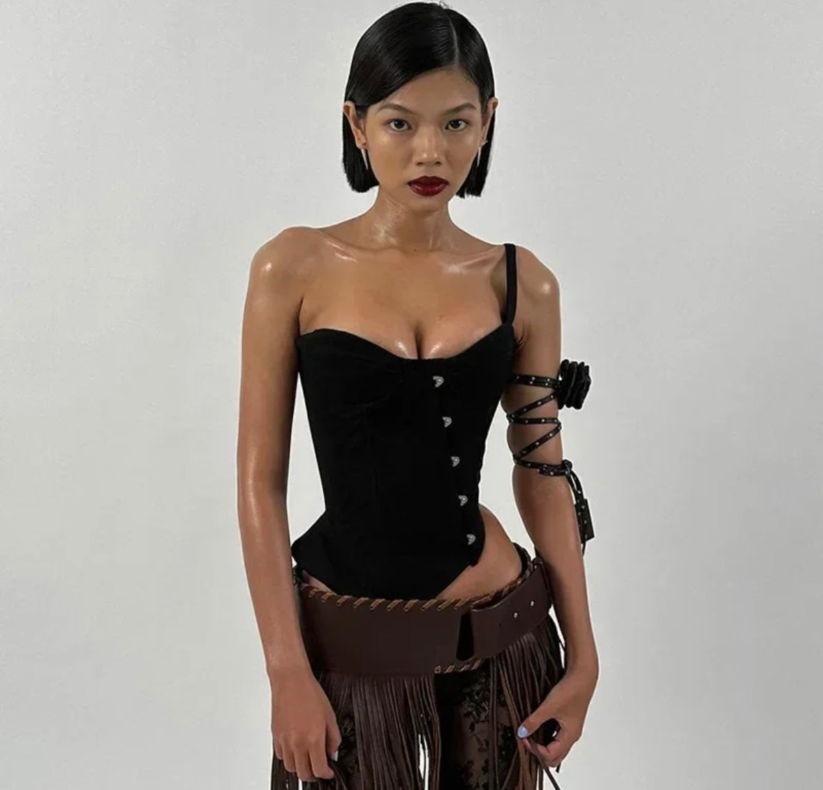 Asymmetrical corset
