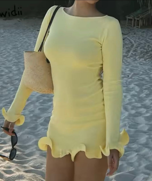 Mini ruffles dress