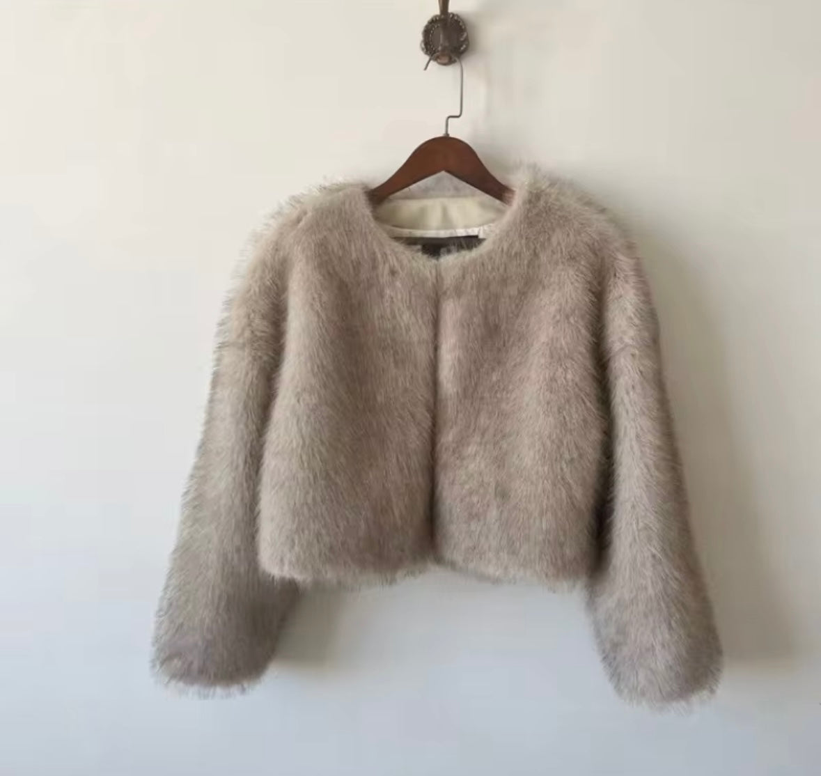 Faux fur jacket