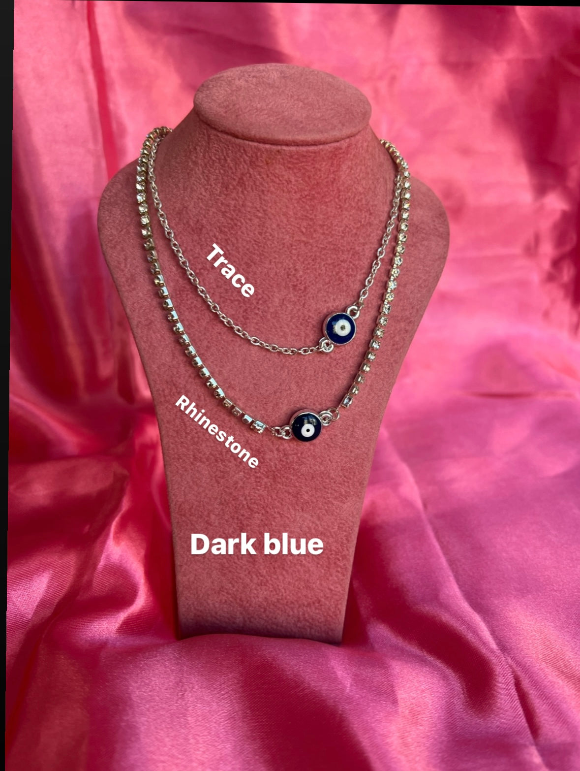 Circle evil eye necklace