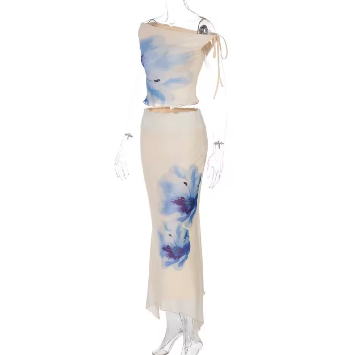 Blue flower co ord set