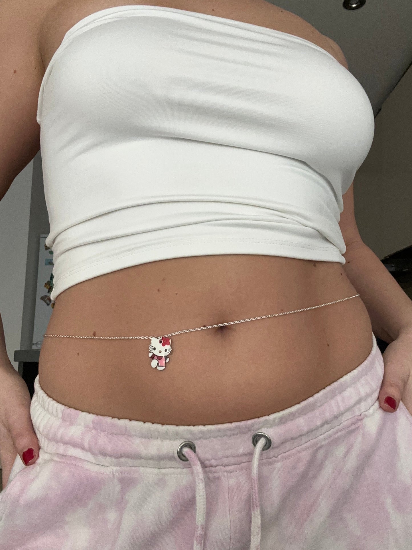 Hello Kitty belly chain