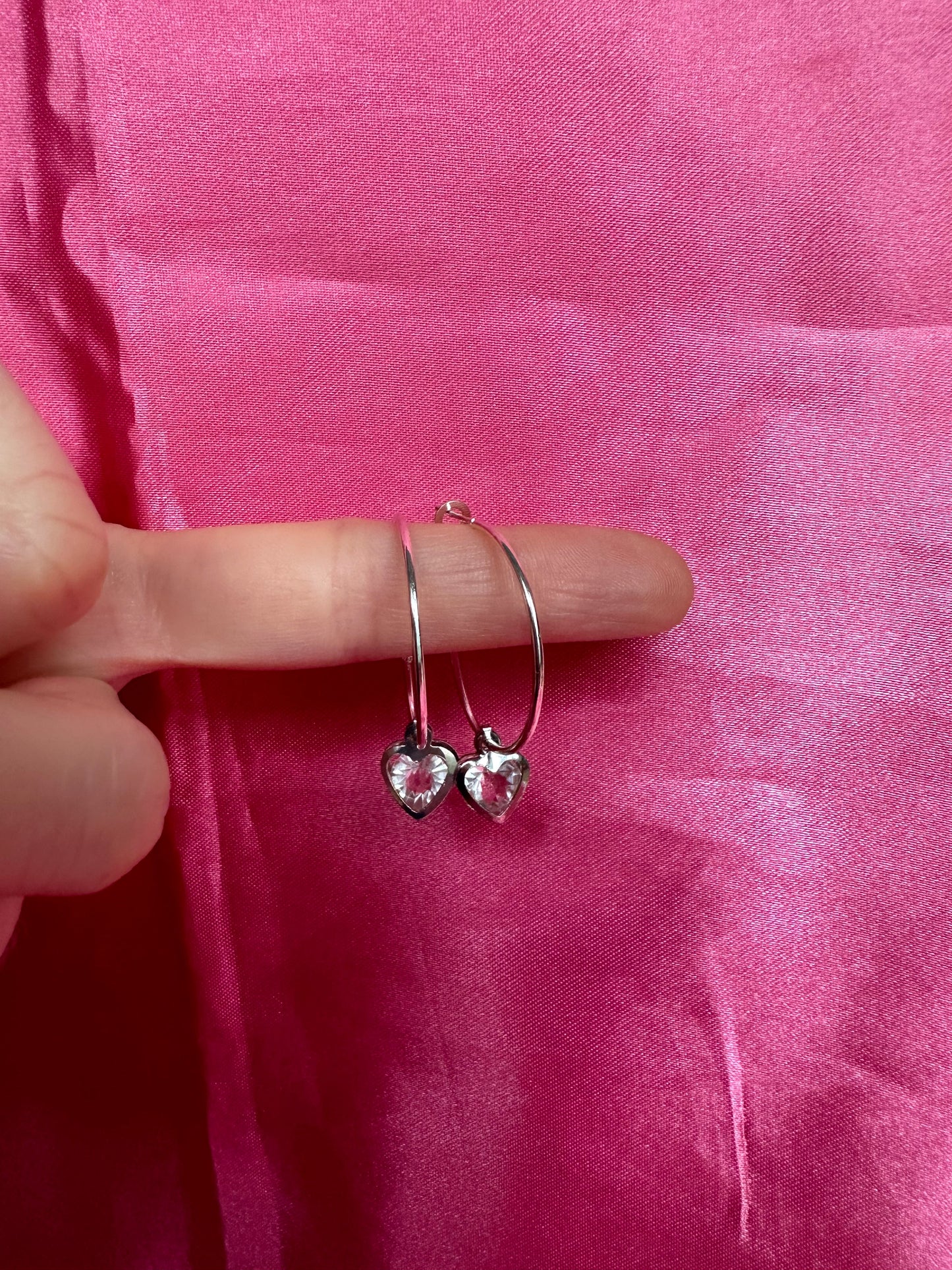 Crystal shape earrings