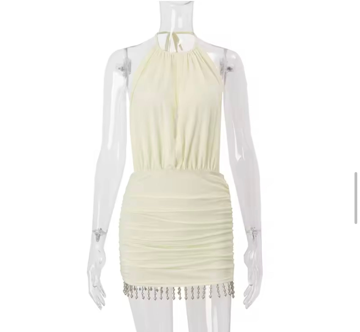 Mini halter neck dress