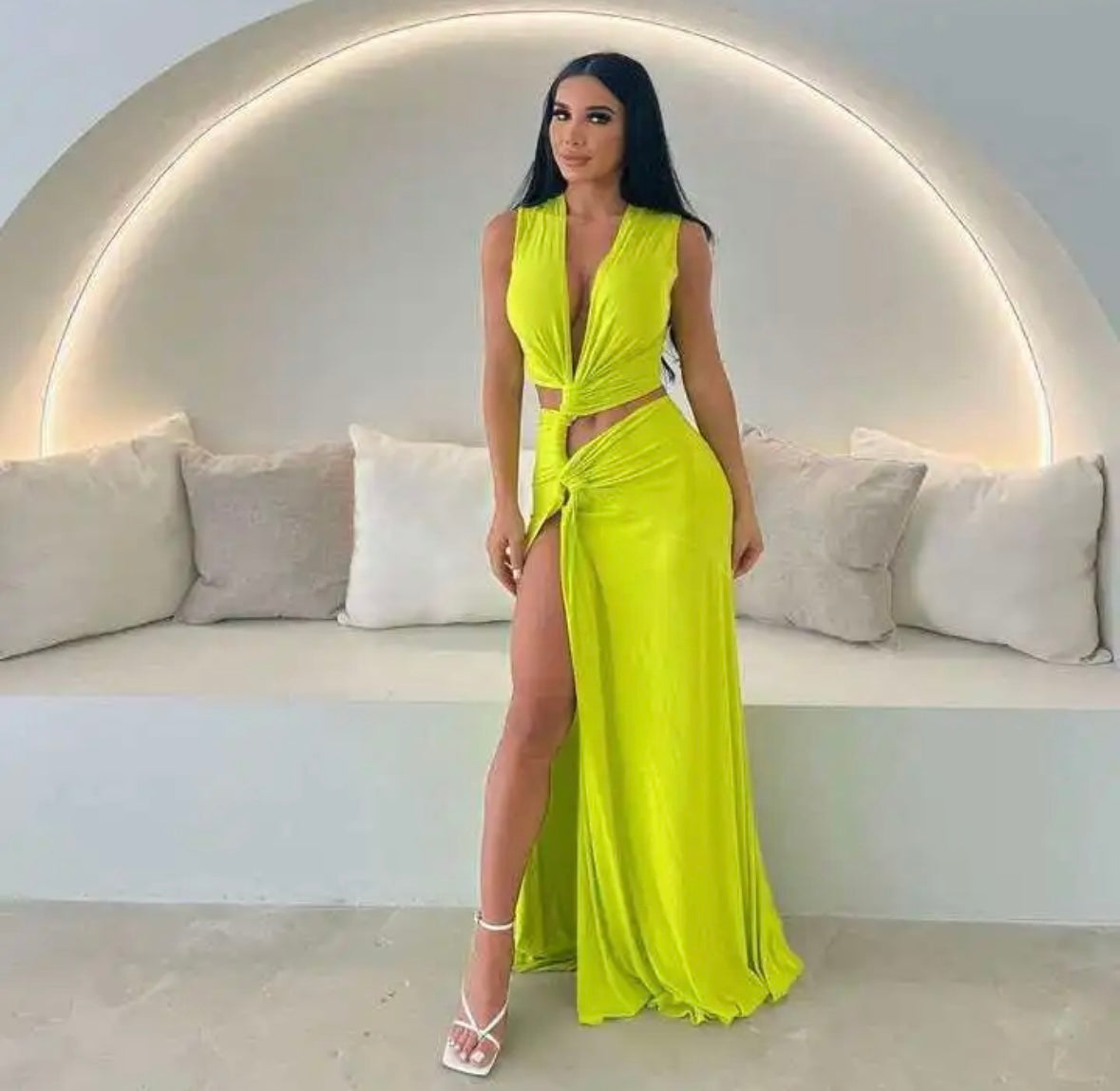 Sexy cut out summer maxi dress