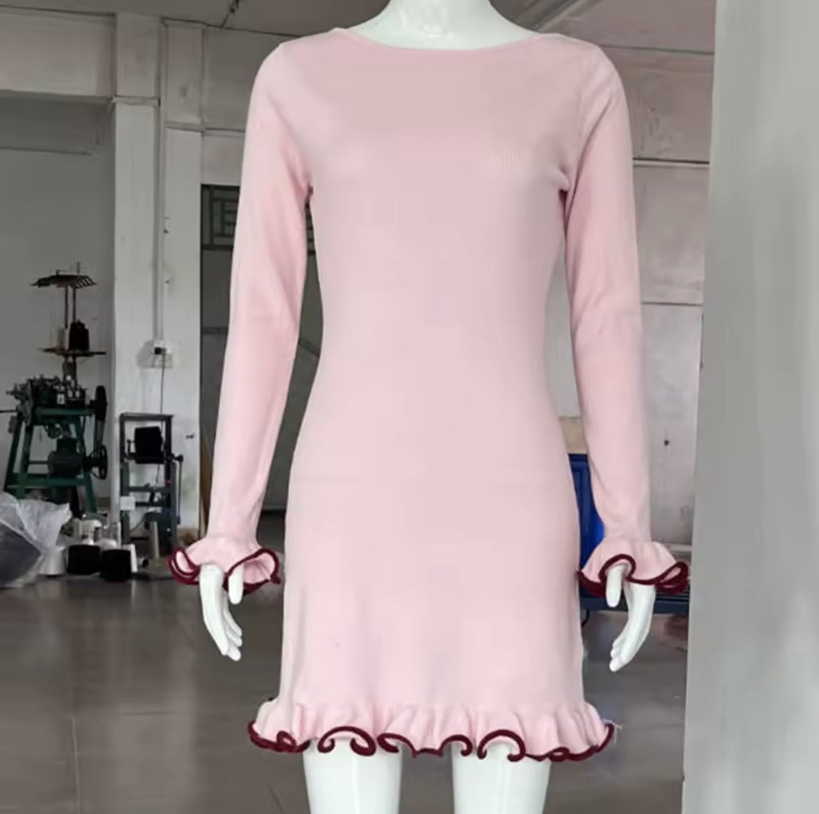 Mini ruffles dress