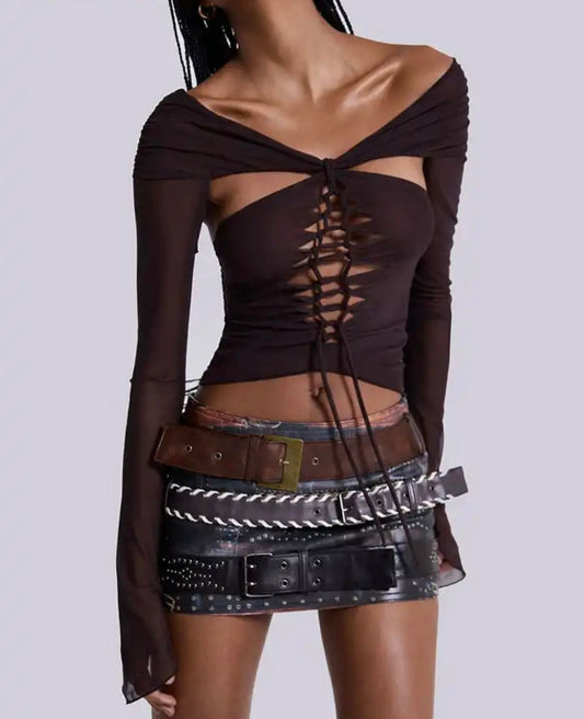 Cut out mesh top