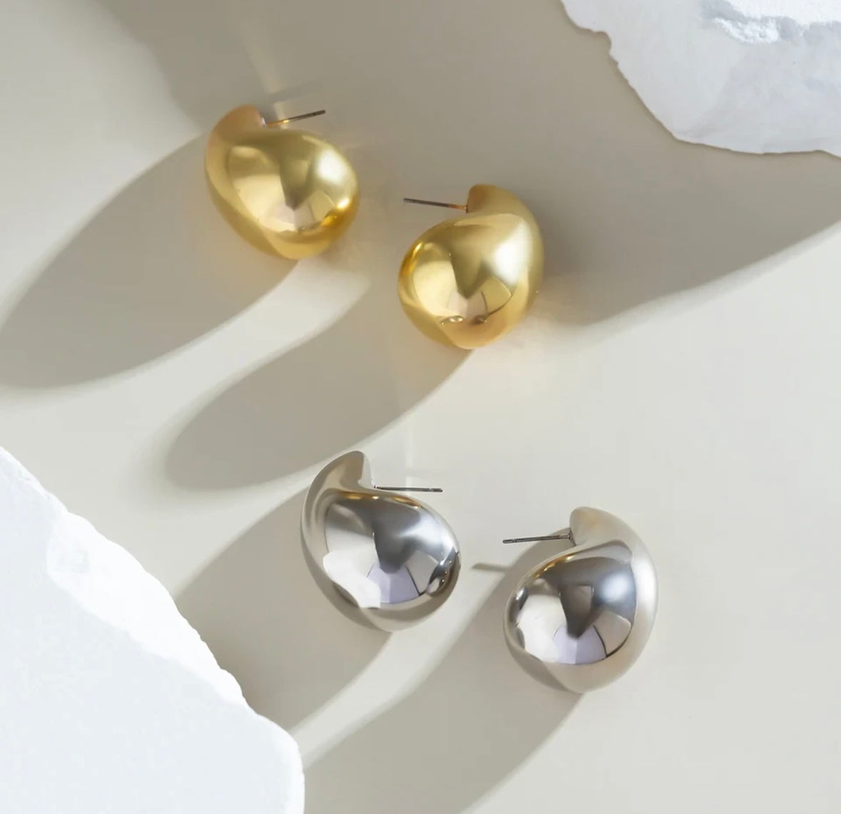 Chunky drop earrings
