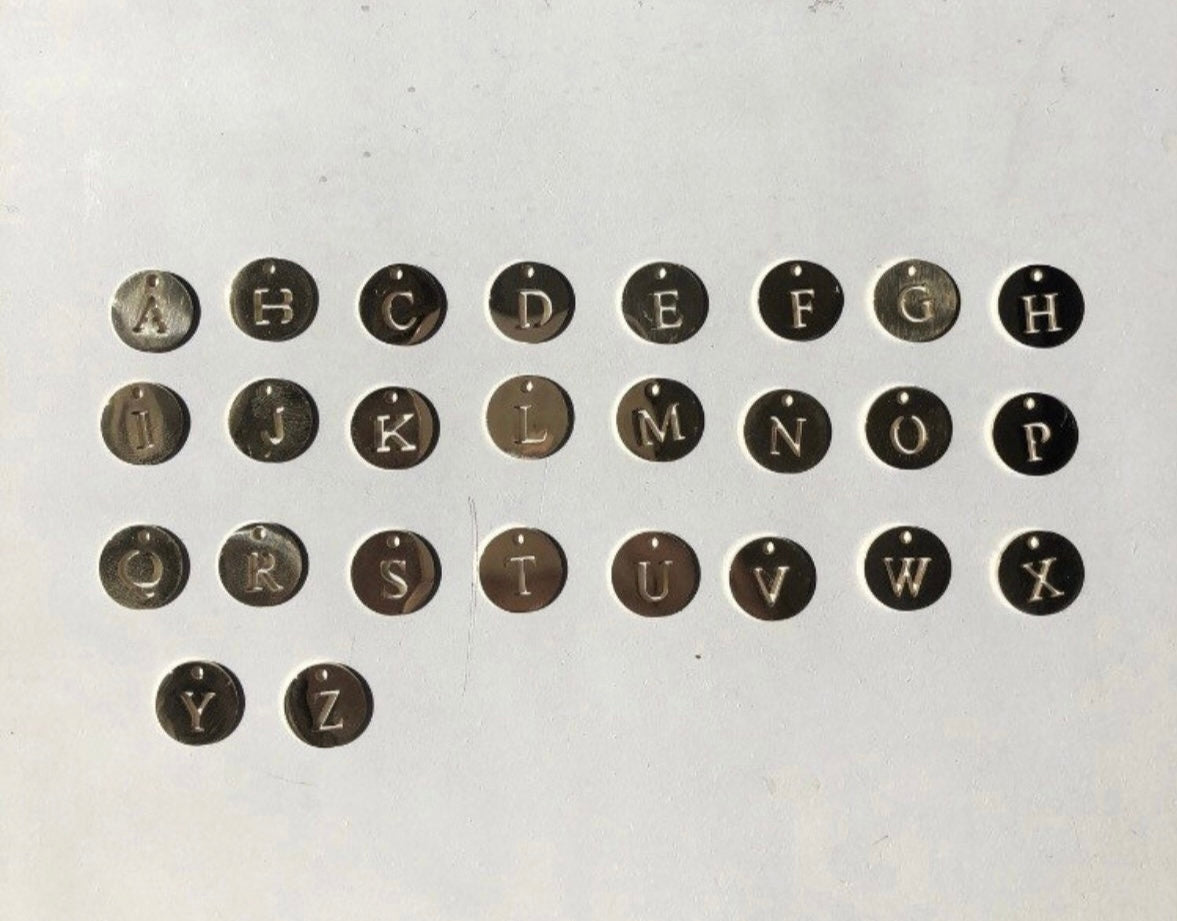 Circle letter bracelet