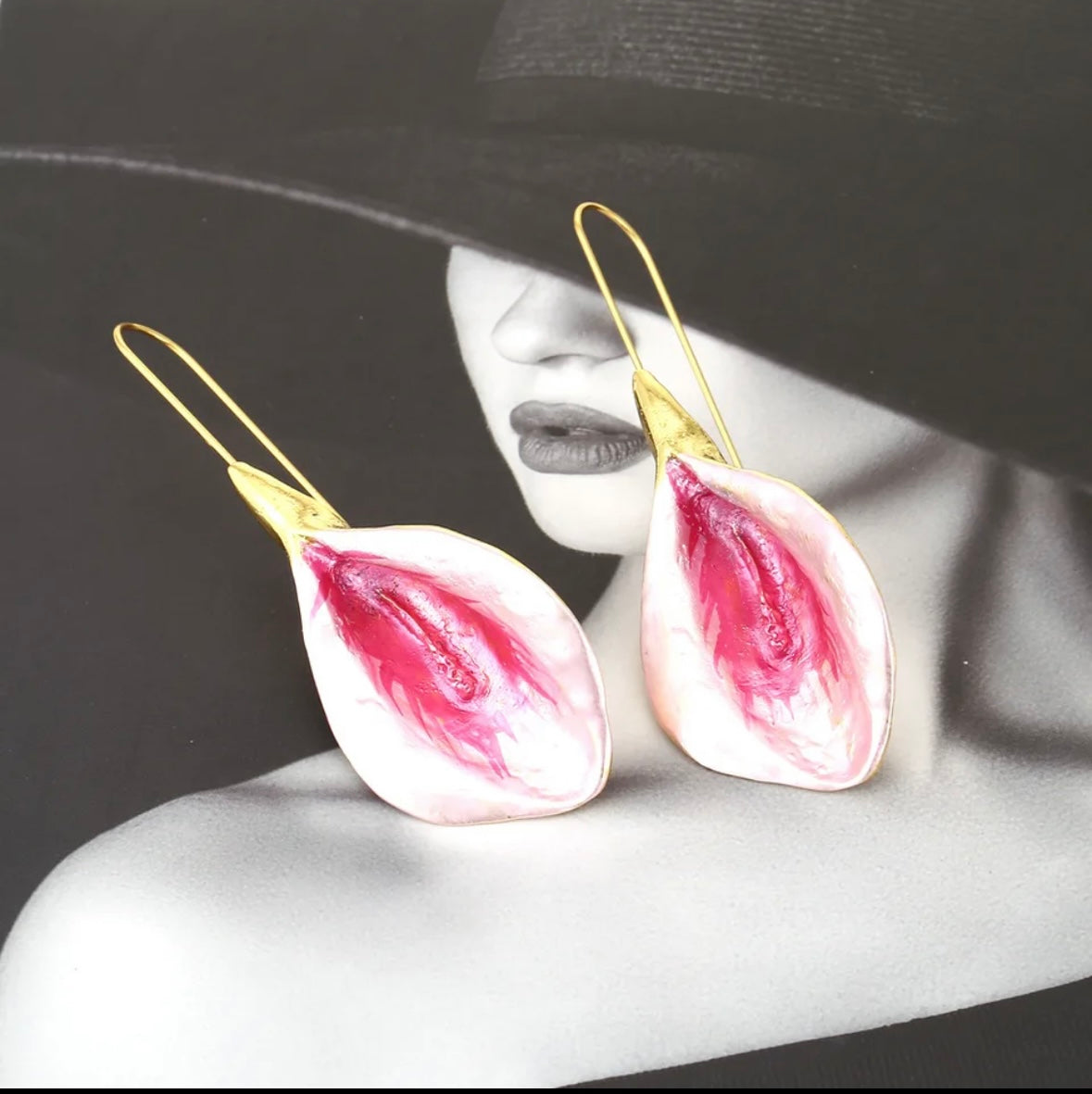 Flower earrings