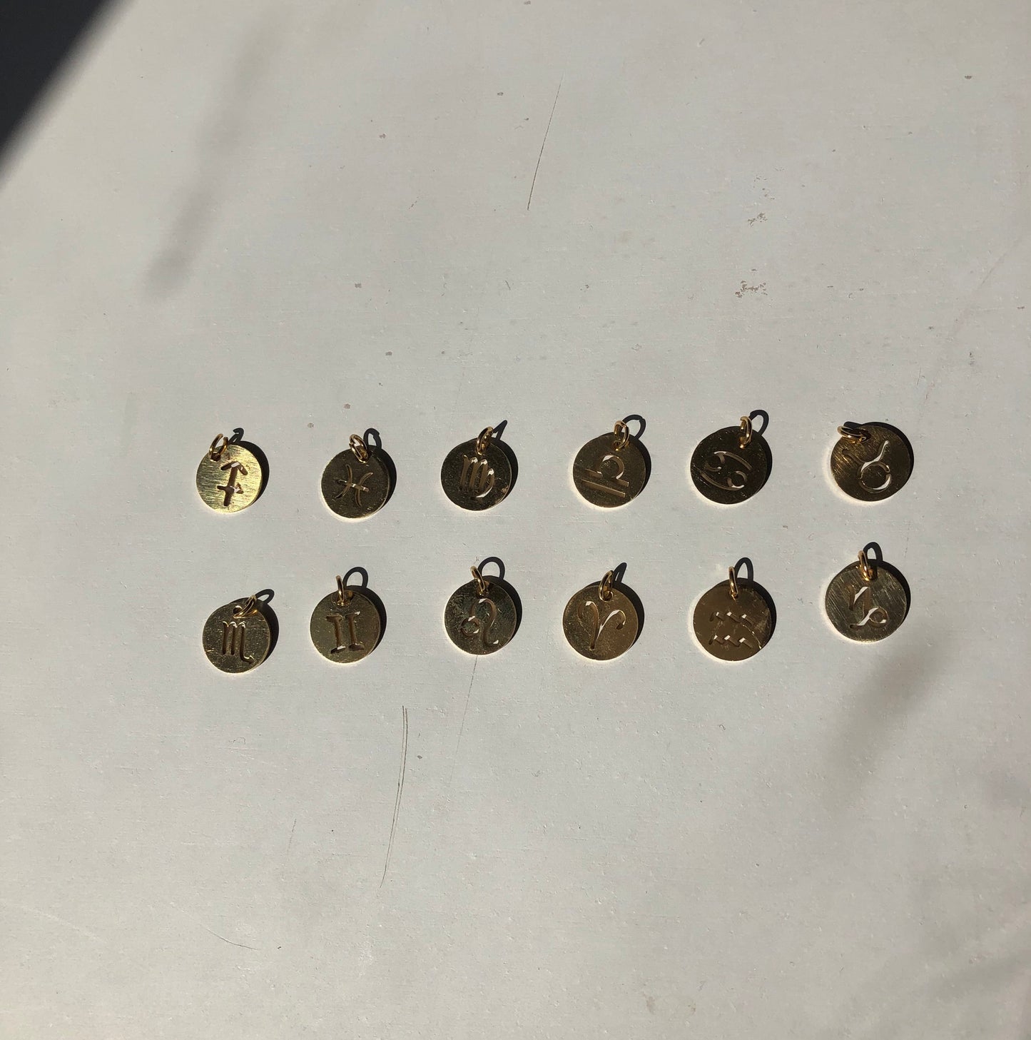 Circle zodiac anklet