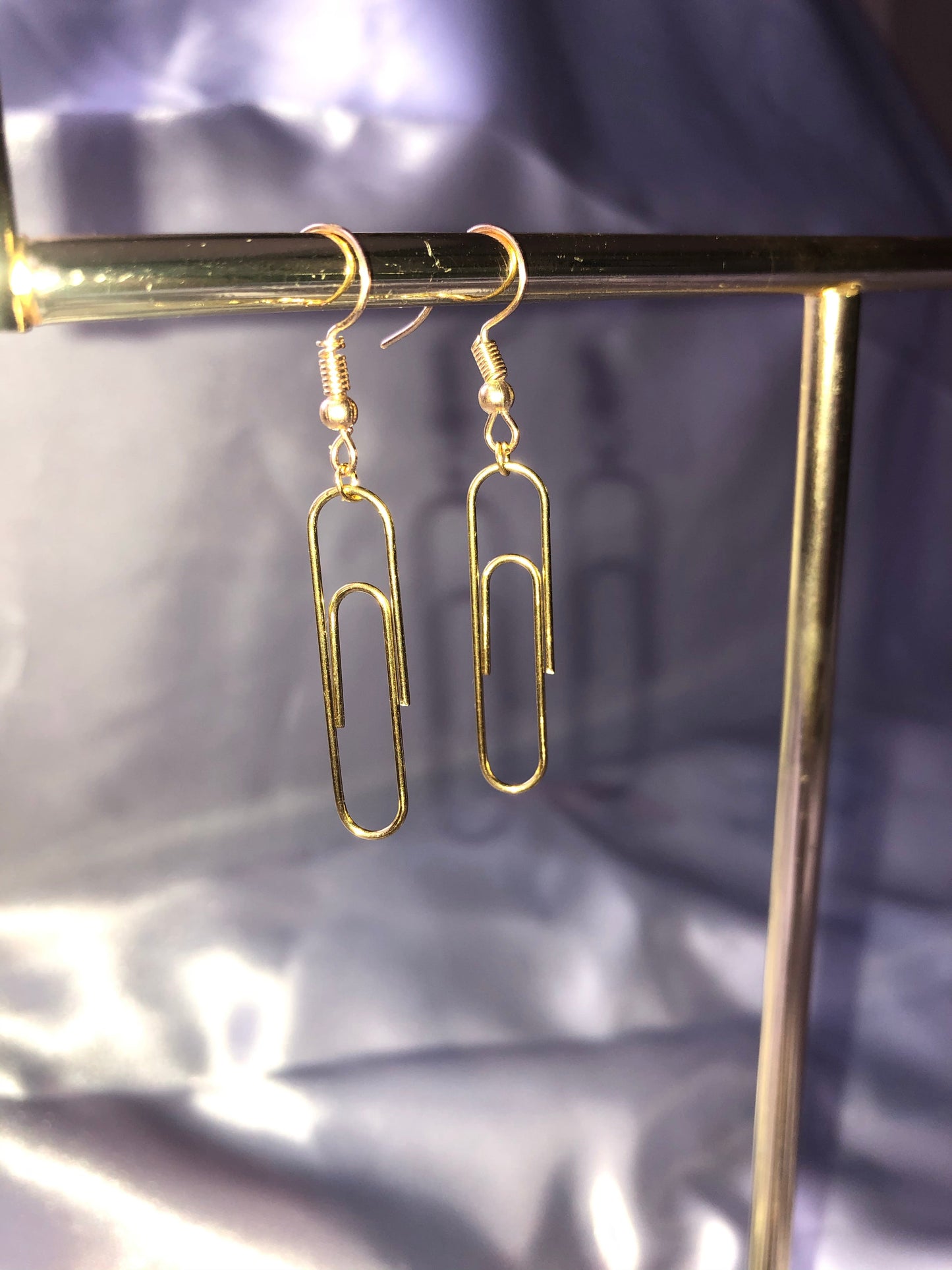 Paper clip earrings