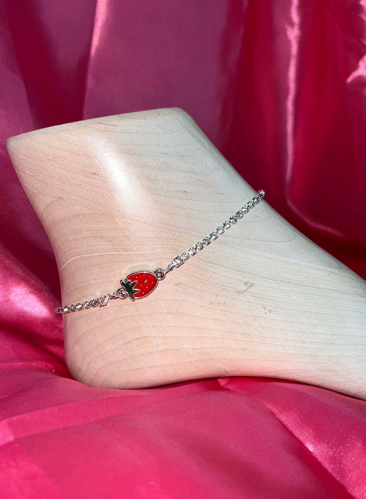 Strawberry anklet