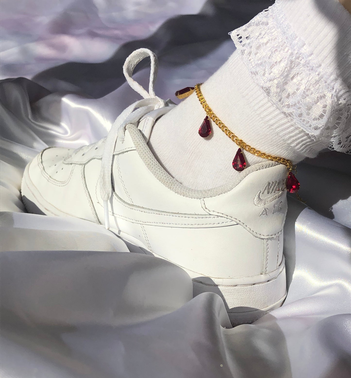 Rain drop anklet