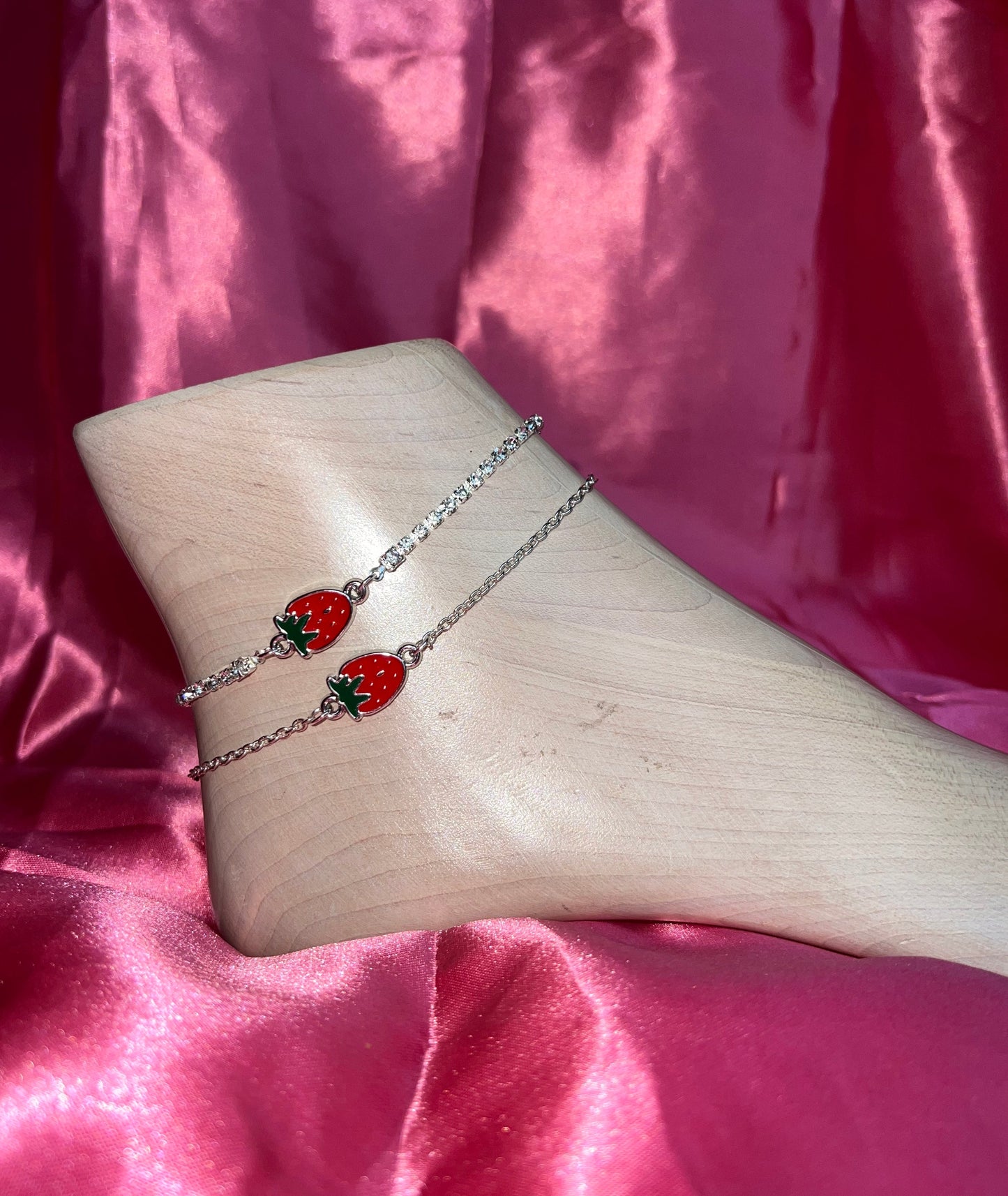 Strawberry anklet