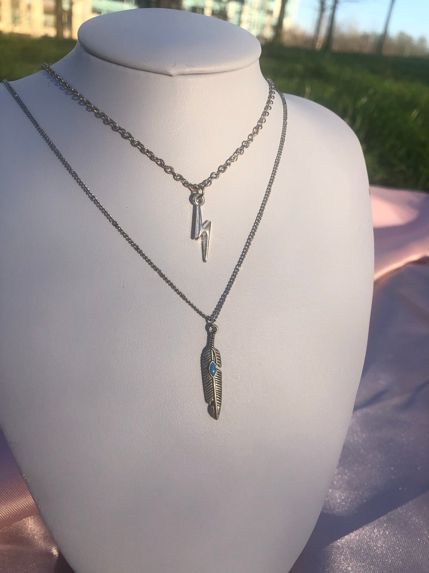 Indian leaf necklace