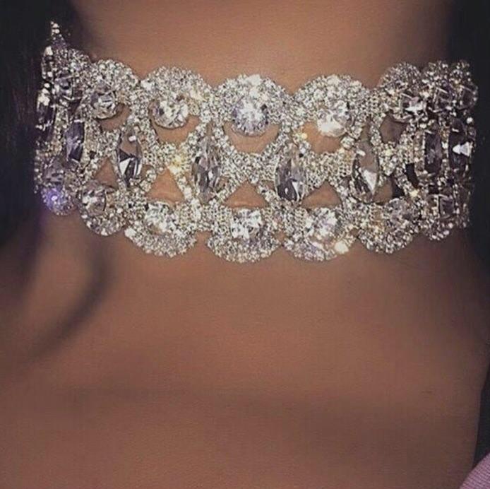 Crystal Lover choker - Icegoldbyvee