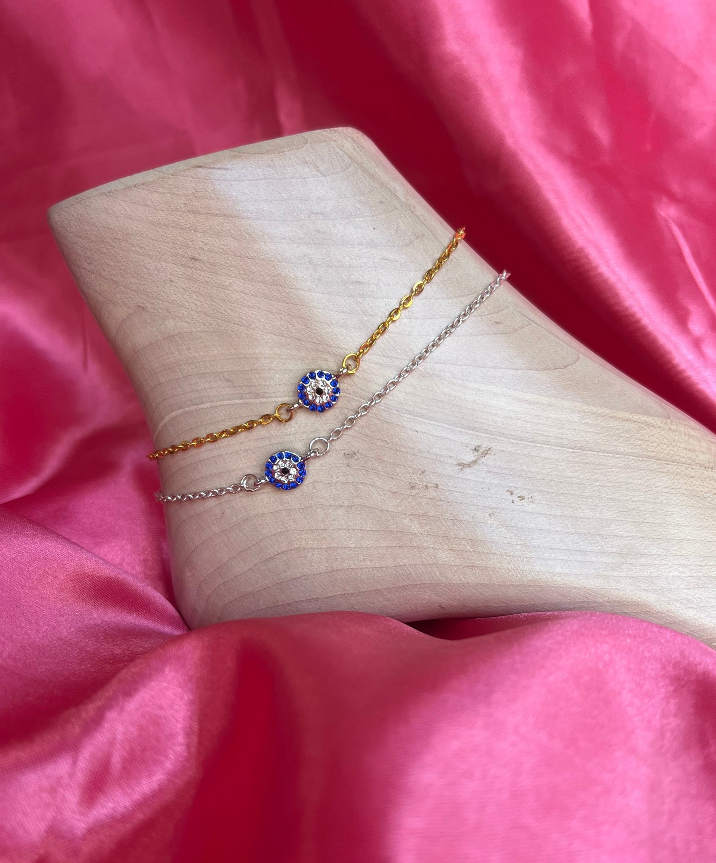 Evil eye anklet