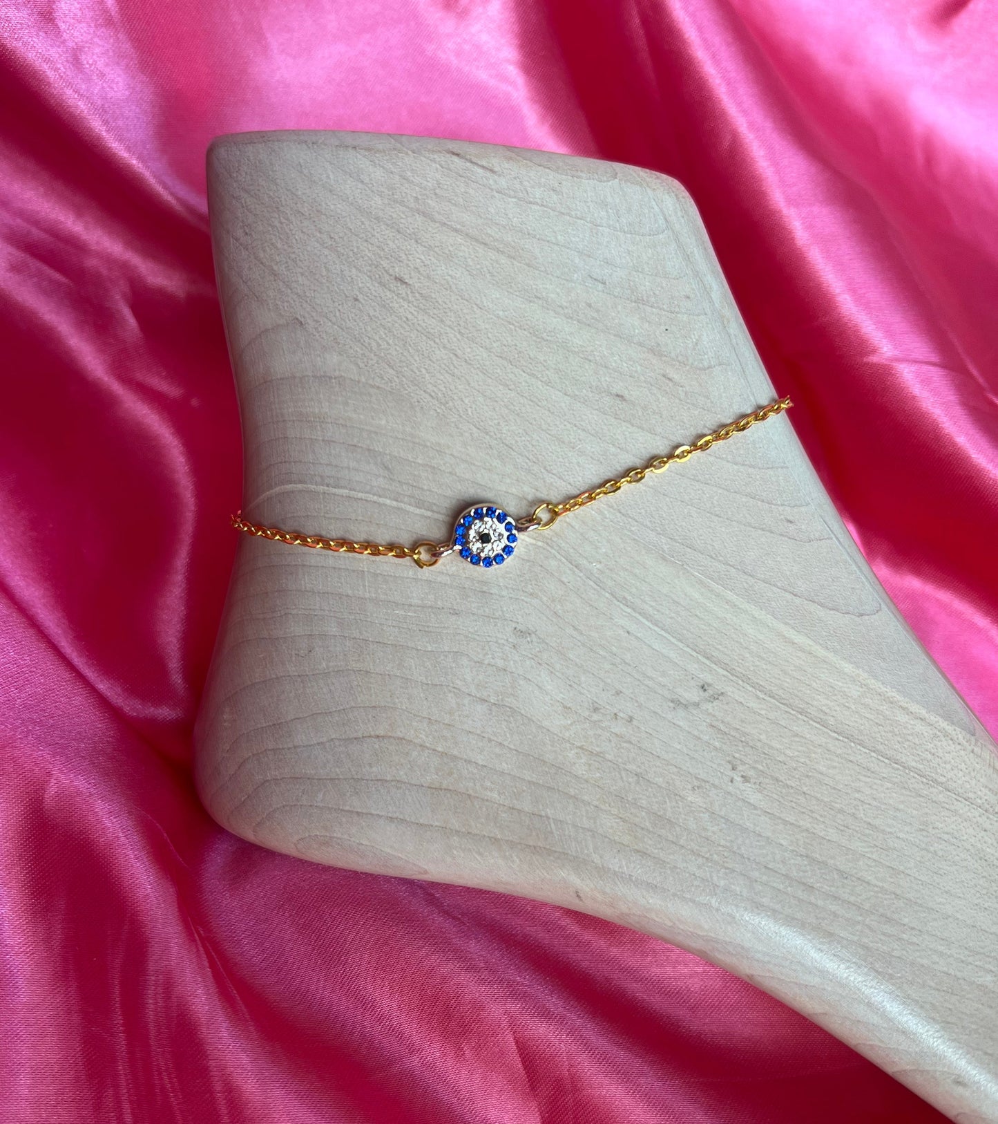 Evil eye anklet