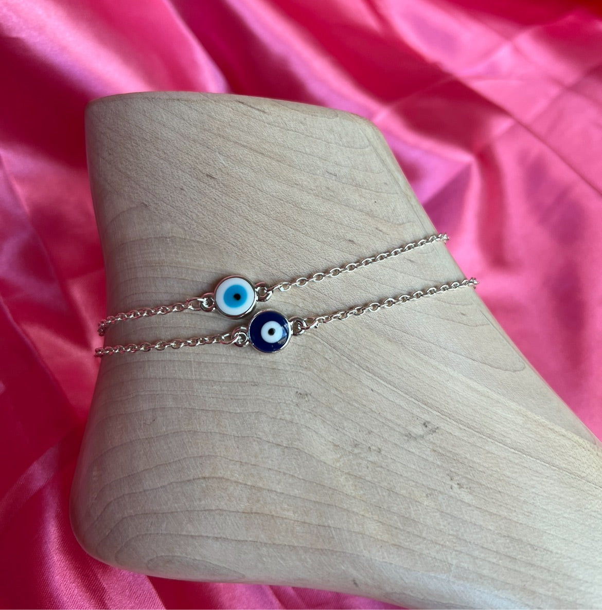 Evil eye anklet