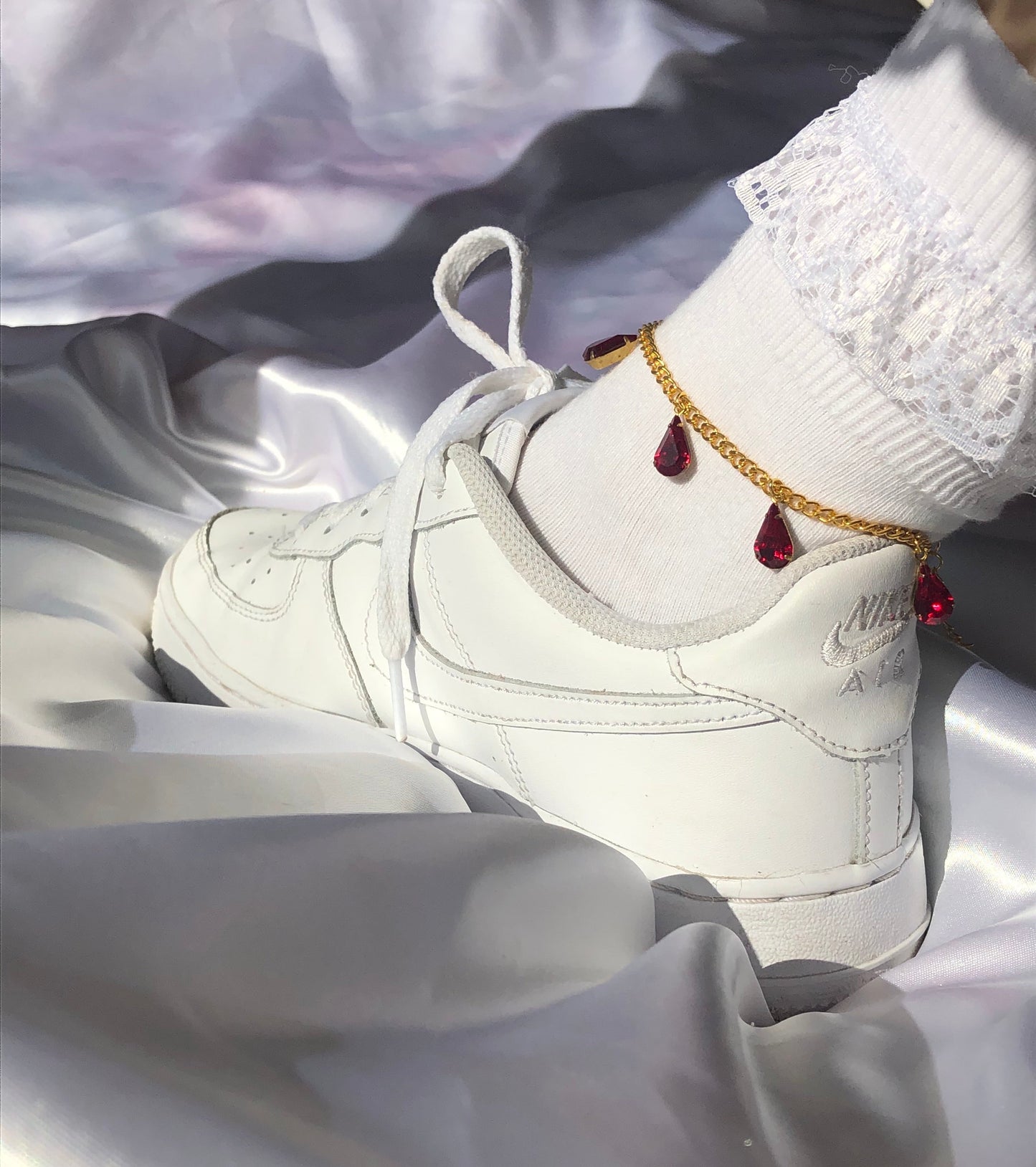 Rain drop anklet