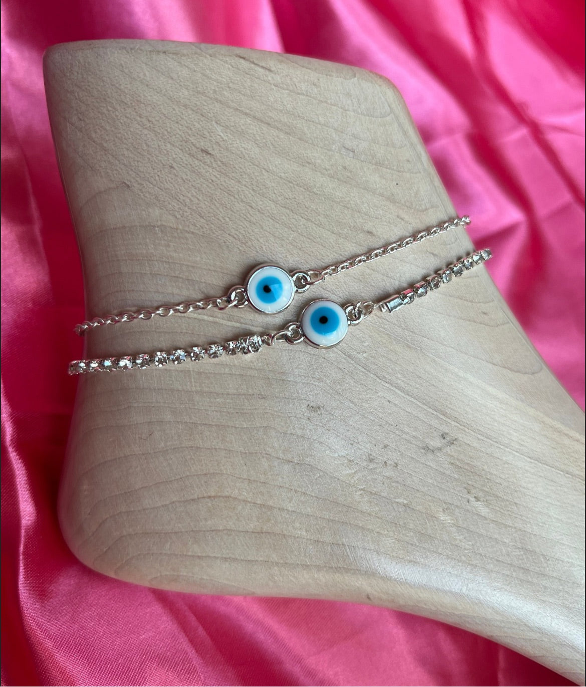 Evil eye anklet