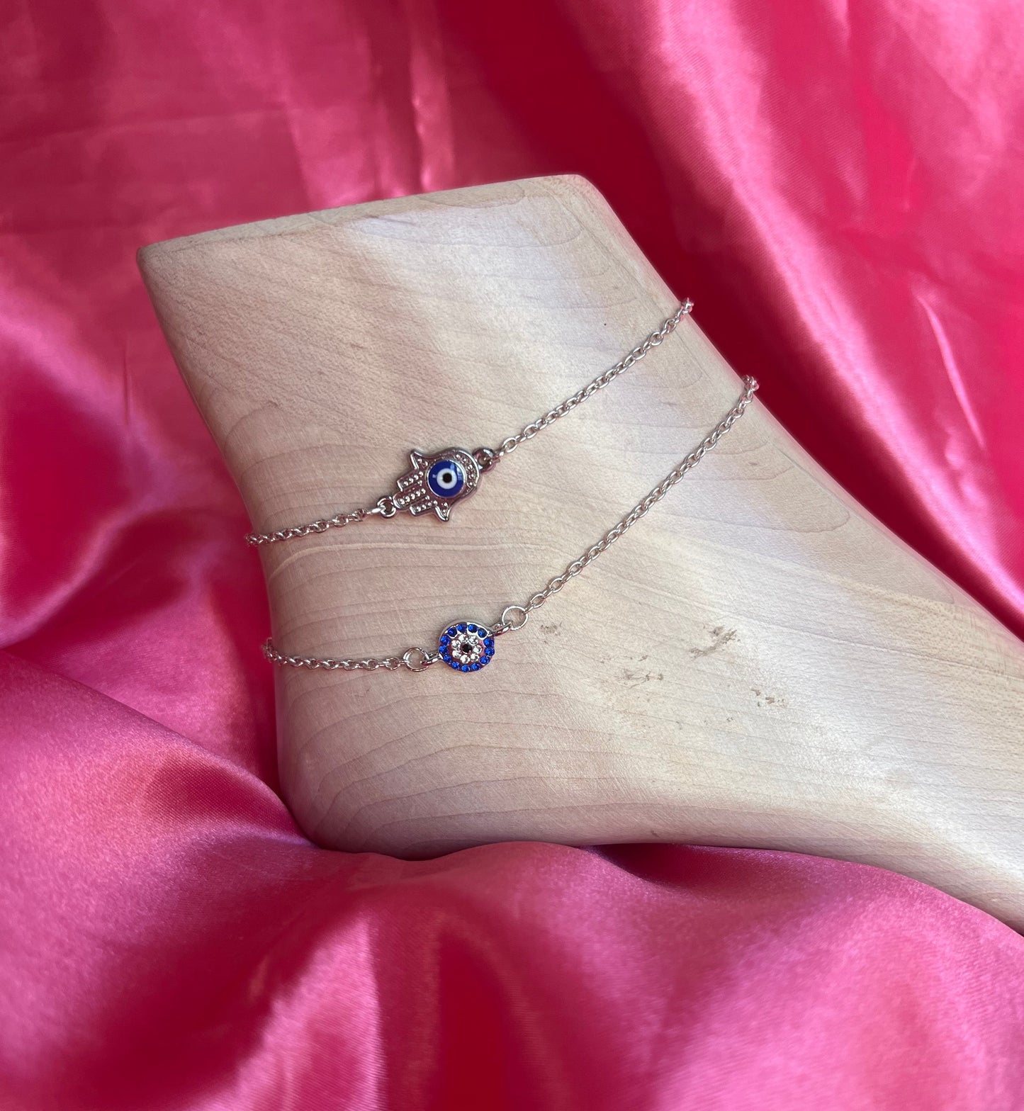 Evil eye anklet