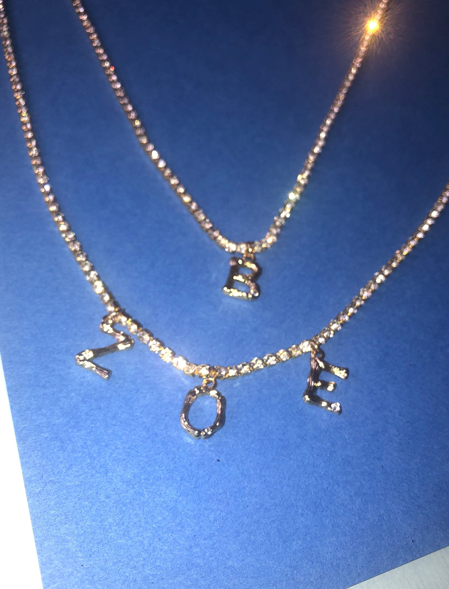 Bamboo name necklace