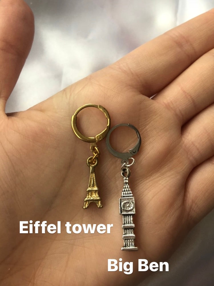 Pendant huggies IV