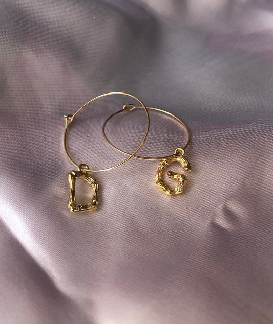 Bamboo letter hoops