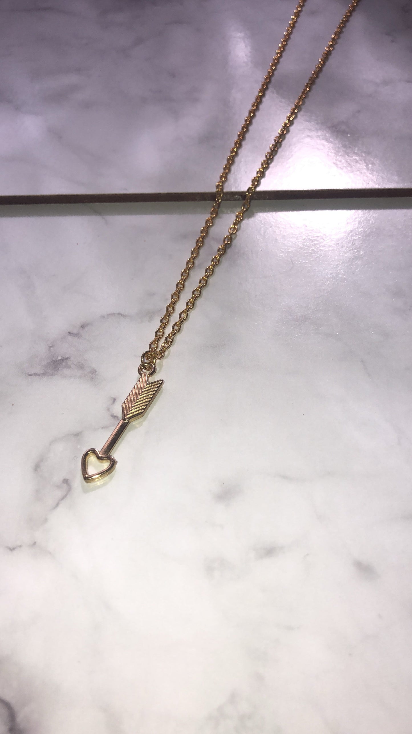 Love arrow necklace - Icegoldbyvee