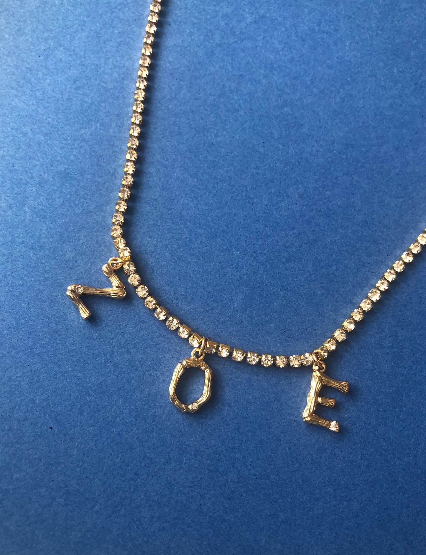 Bamboo name necklace