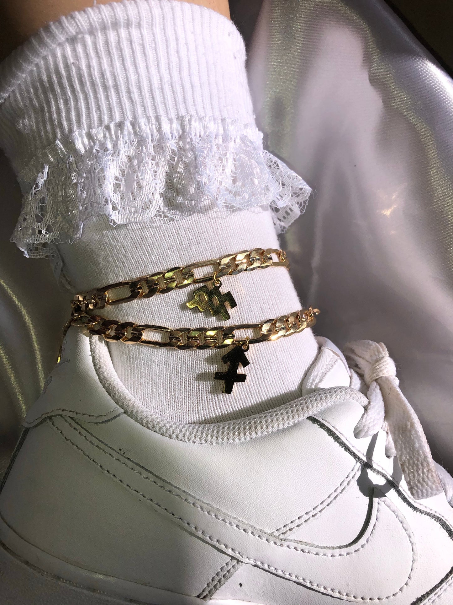 Zodiac sign anklet