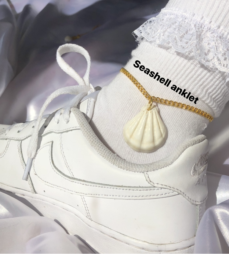 Seashell anklet