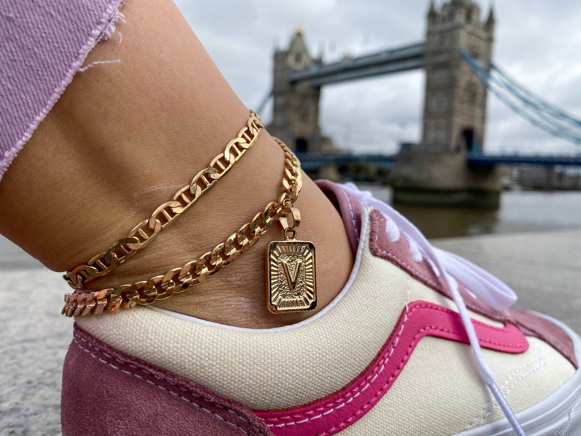 Bar anklet - Icegoldbyvee