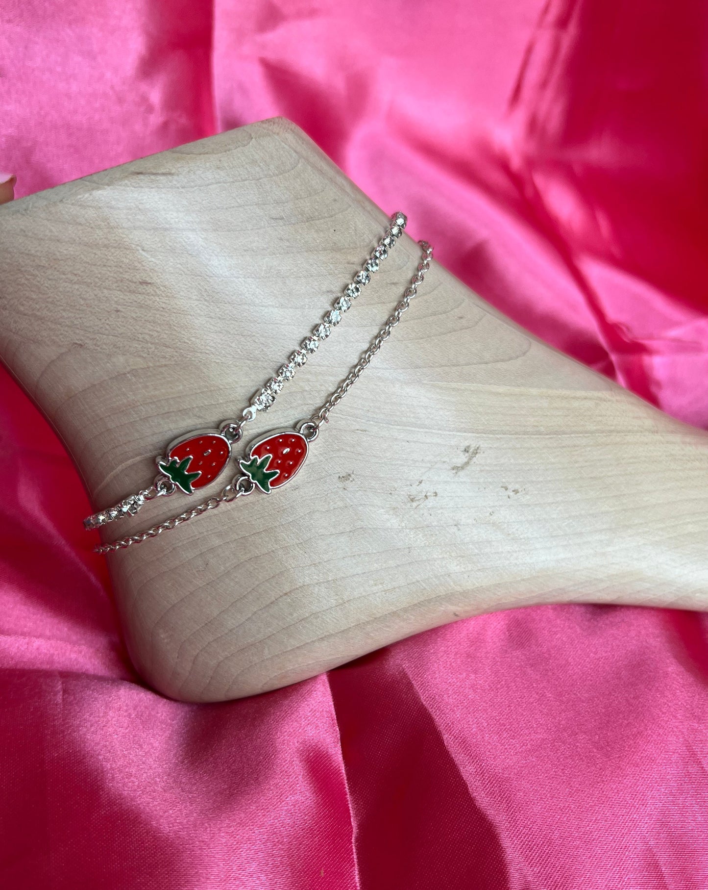 Strawberry anklet