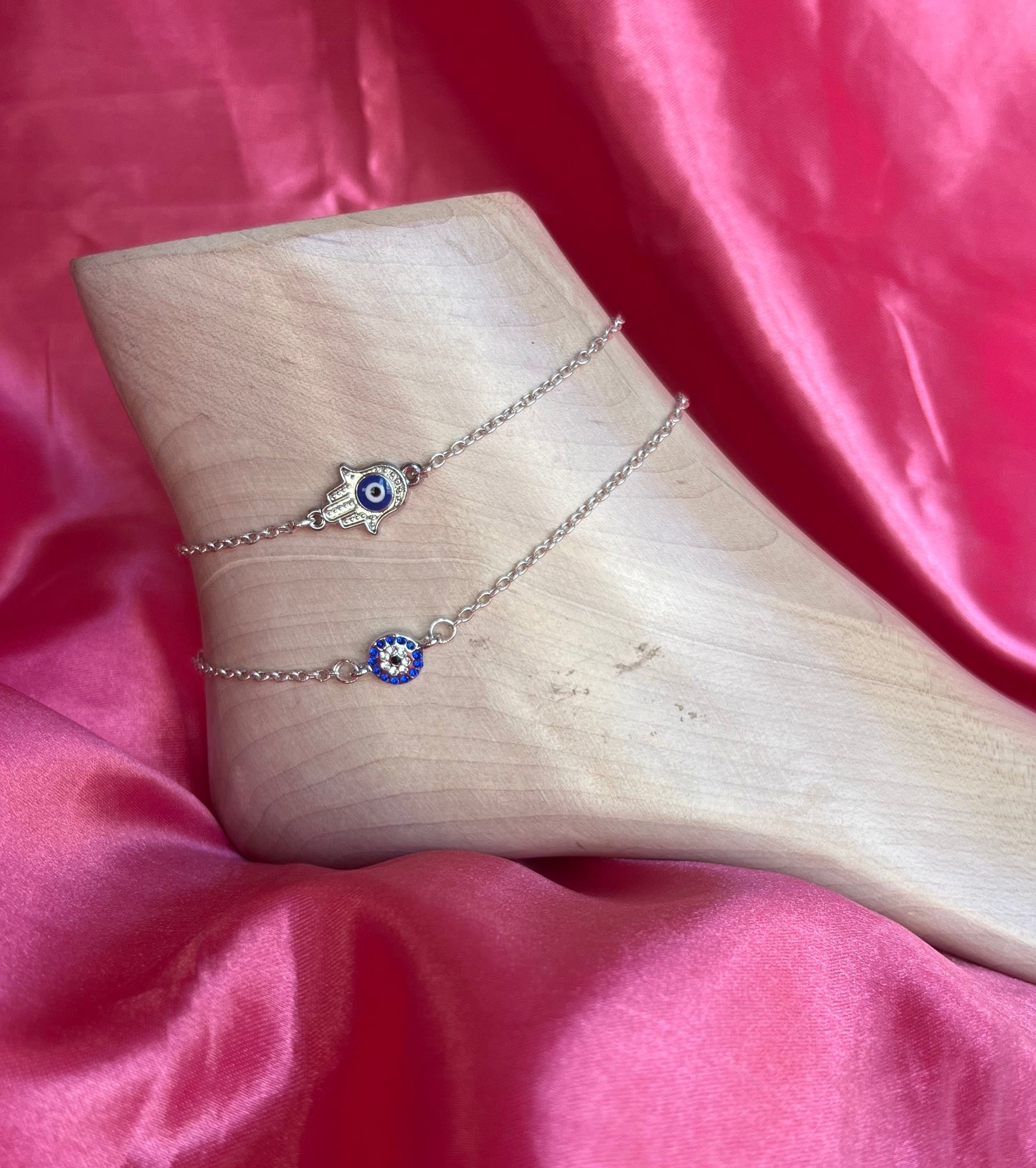 Evil eye anklet