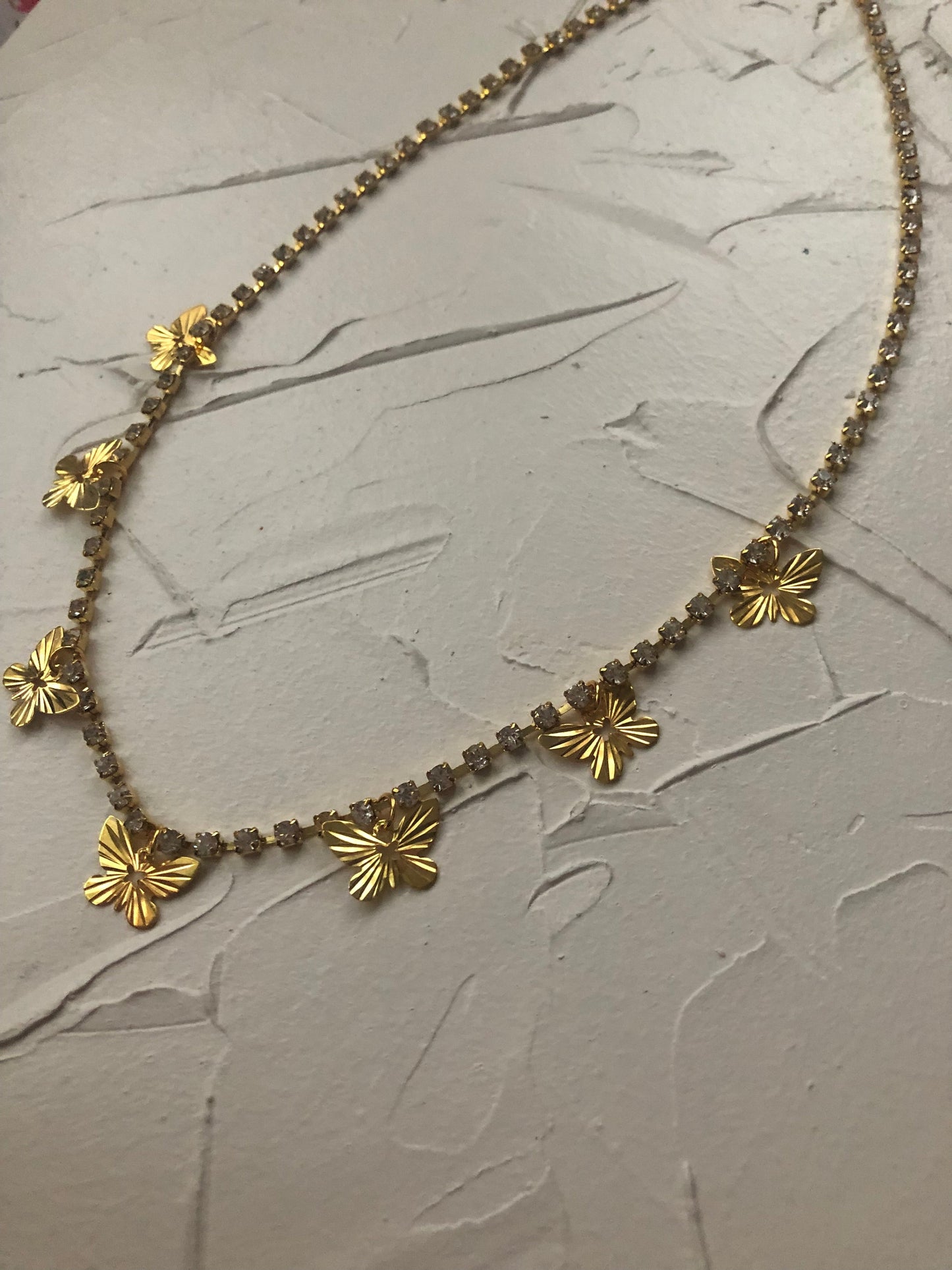 Golden butterflies necklace - Icegoldbyvee