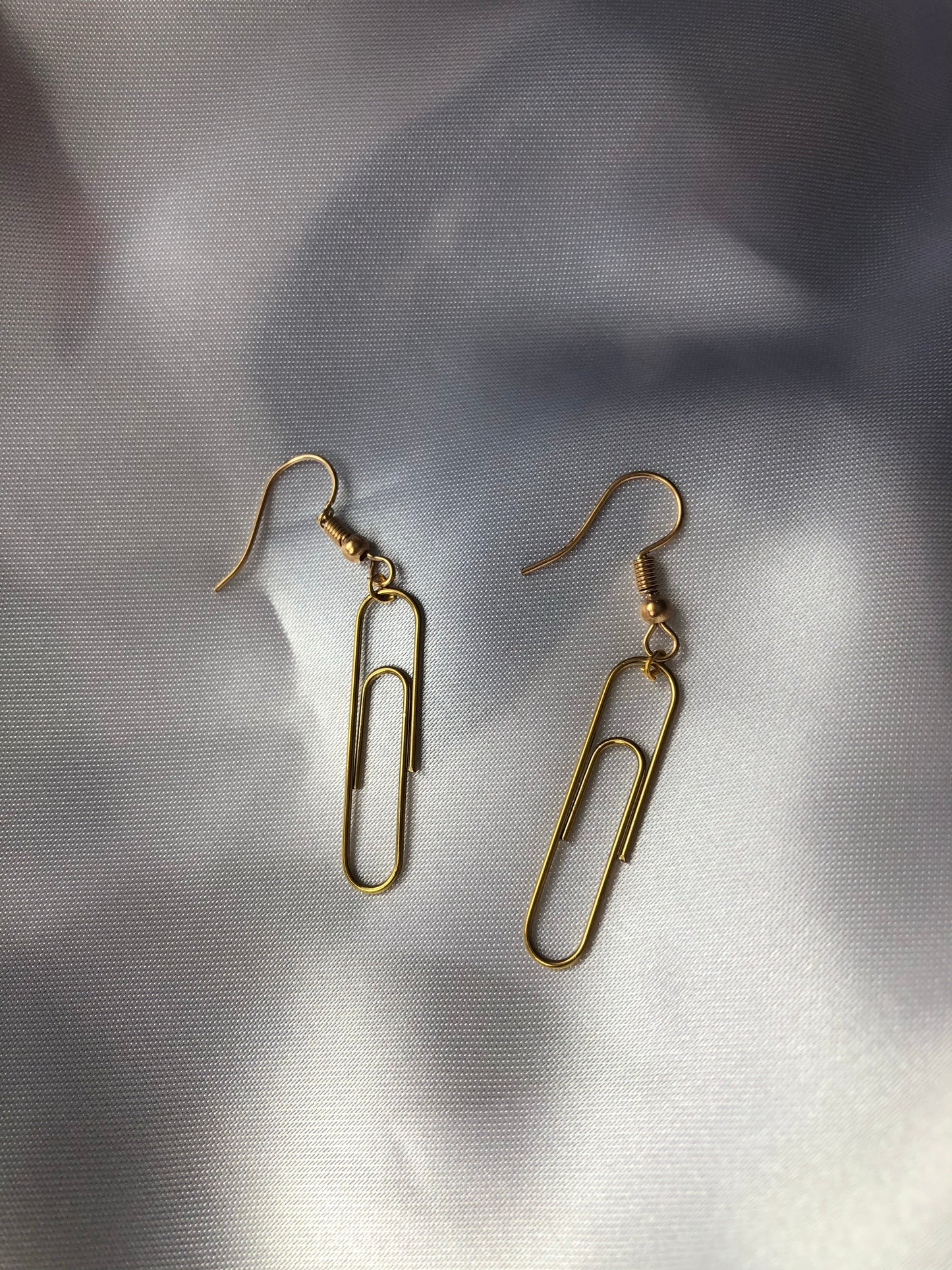 Paper clip earrings
