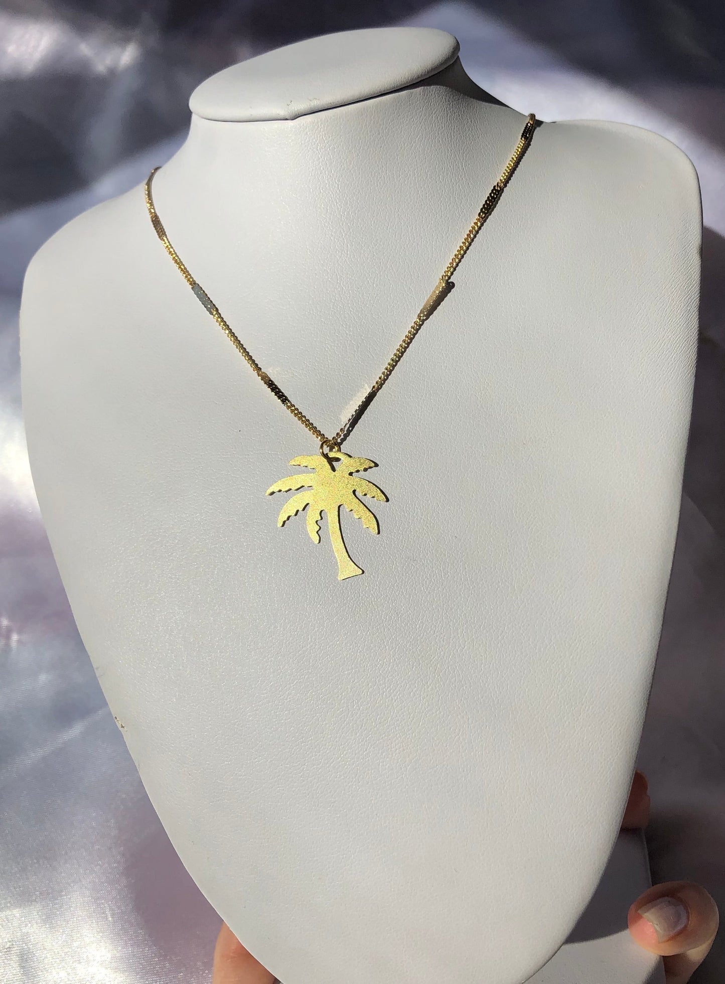 Palm tree necklace