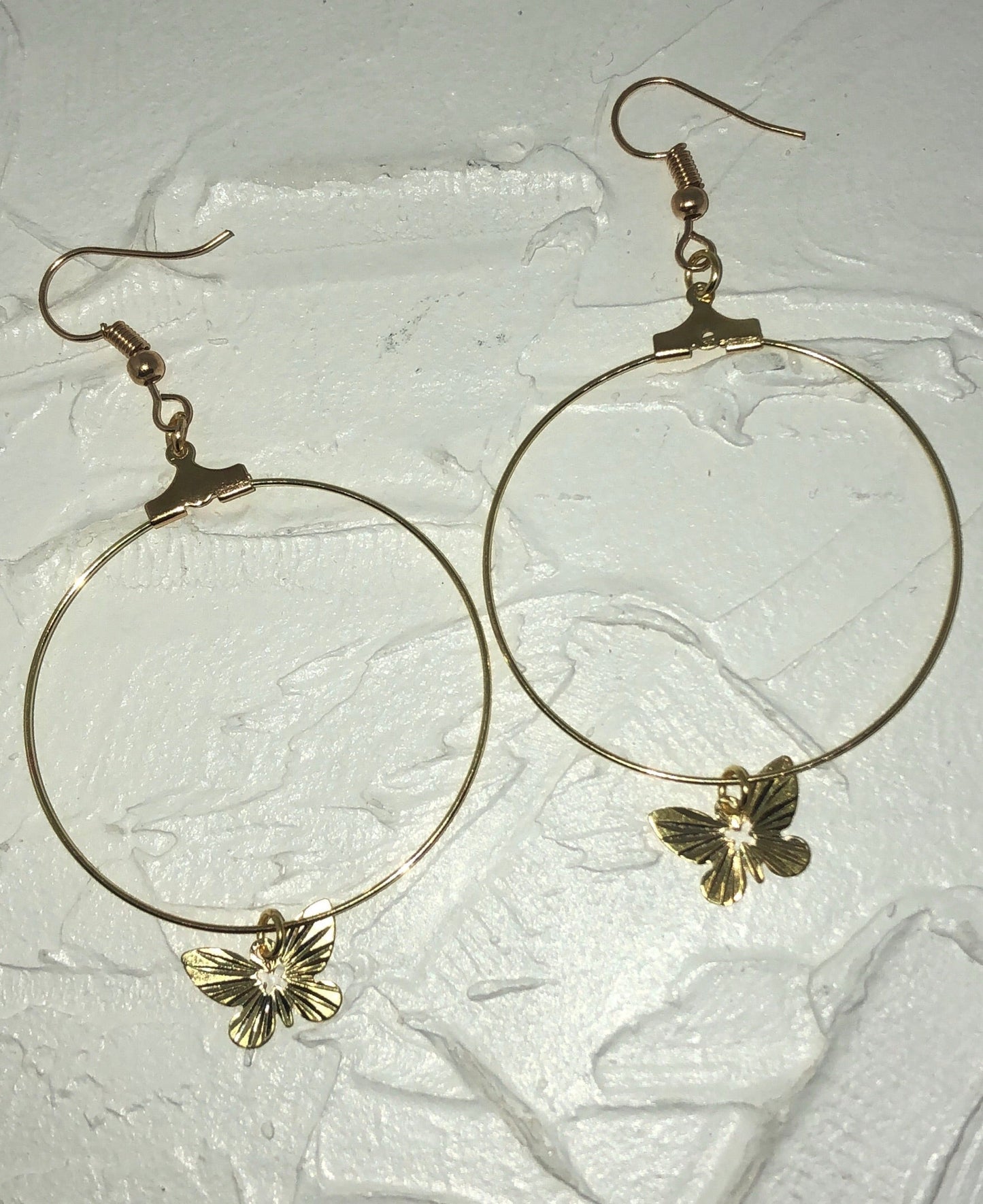 Butterfly hoops - Icegoldbyvee