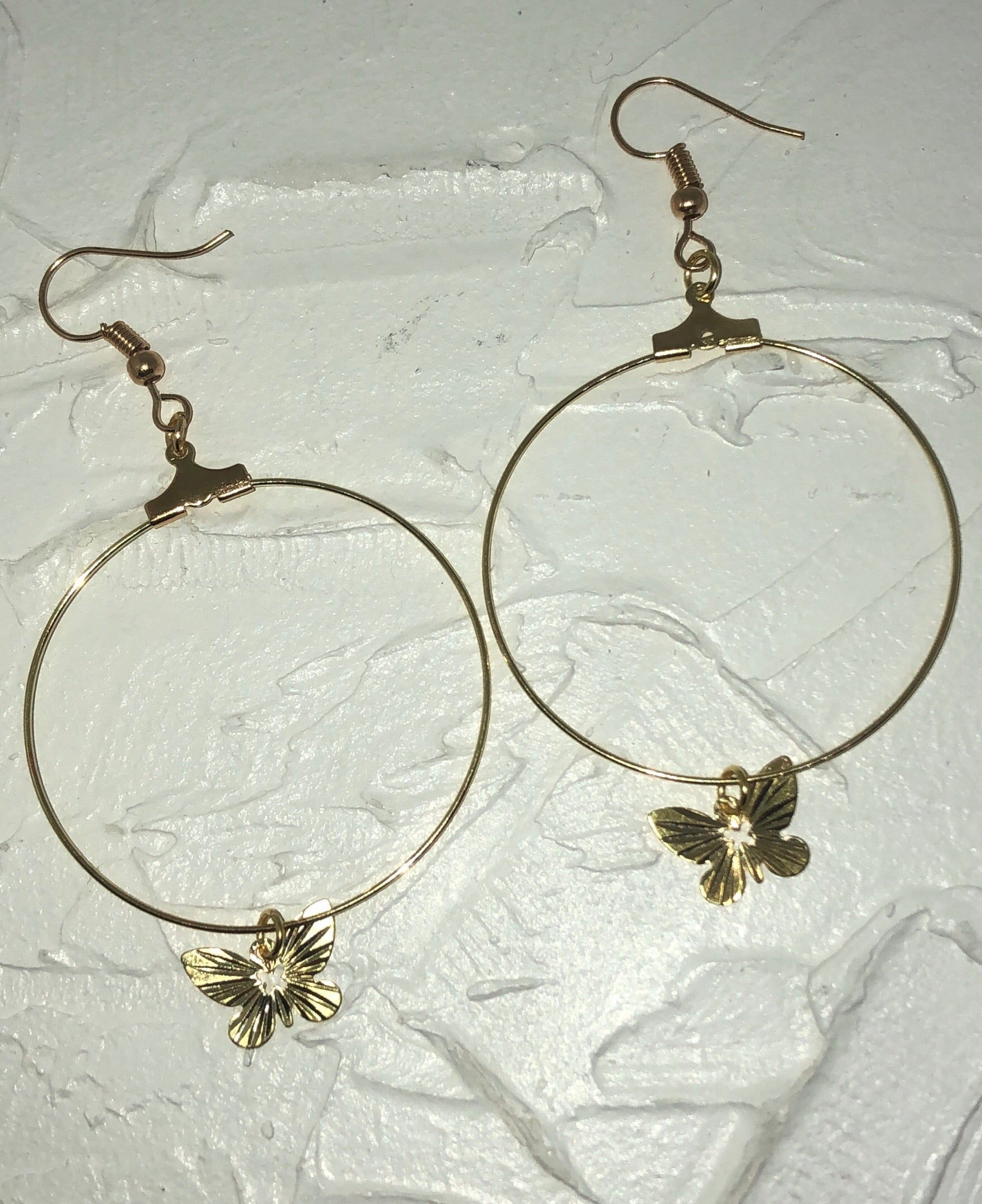 Butterfly hoops - Icegoldbyvee